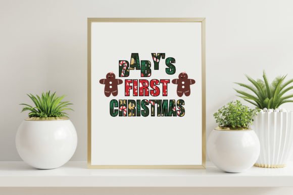 Baby’s First Christmas Sublimation Graphics Freebies