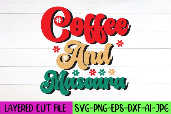 Coffee and Mascara Retro Design