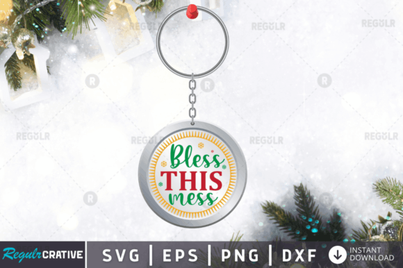 FREE Bless This Mess Svg Design for Graphics and Crafts