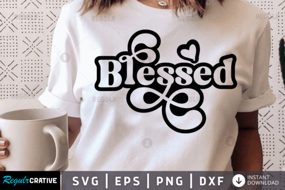 FREE Blessed, Christian SVG Design for Crafts and Graphics