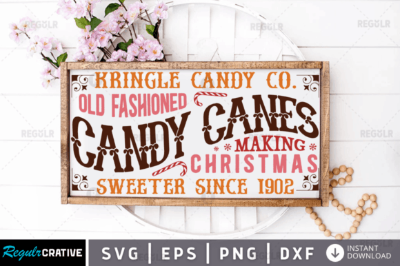 FREE Kringle Candy Co Old Fashioned Svg Graphics