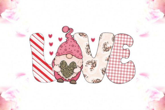 Funny Gnome Valentines Day PNG: Graphics & Crafts