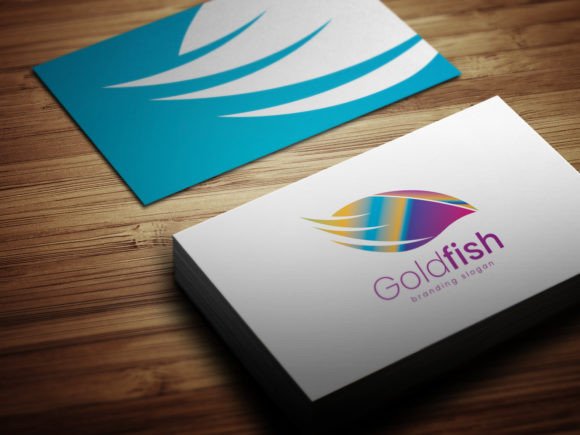 Goldfish and Golden Sea Fish Logo Graphics