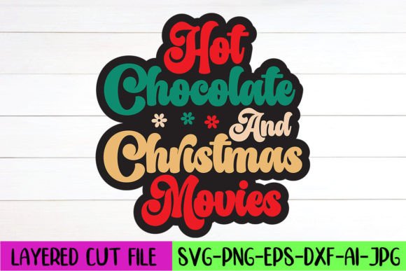 Hot Chocolate and Christmas Movies Retro