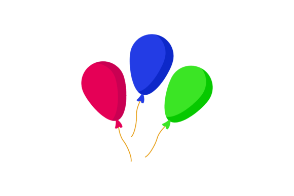 New Year Balloon Icon: Graphics for Freebies