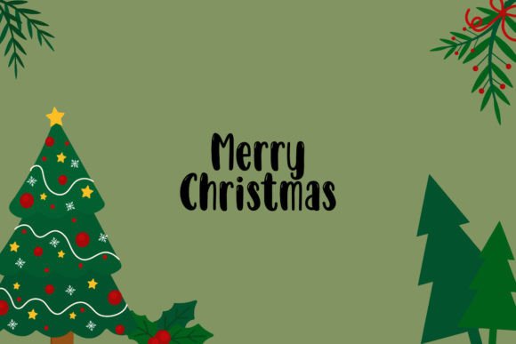 Tree Green Merry Christmas Background Graphics